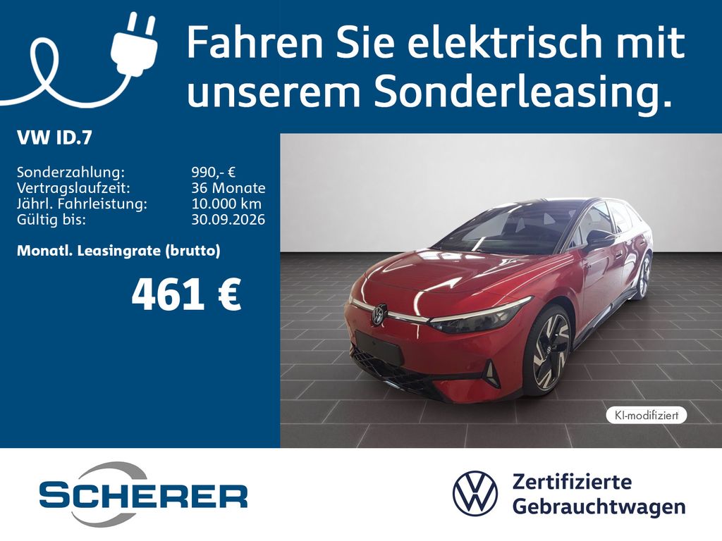 Bild des Angebotes Volkswagen ID.7 GTX 4MOTION 86 kWh | SOH 100% | 21" in Schw