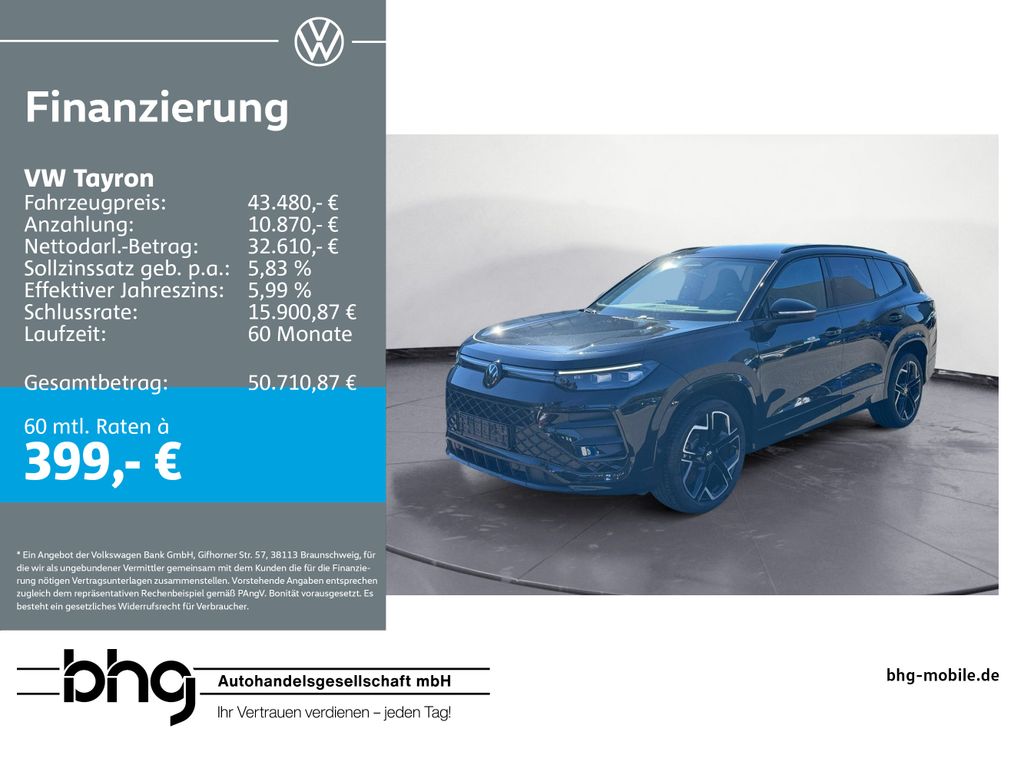 Bild des Angebotes Volkswagen Tayron R-Line 2,0 l TDI SCR 4MOTION 7-Gang-Doppe