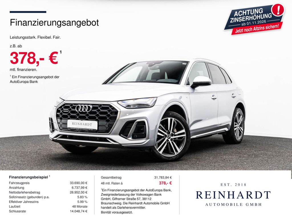 Bild des Angebotes Audi Q5 55TFSIe Q 2x S LINE 20Z/LED/ACC/KAMERA/CARPL.