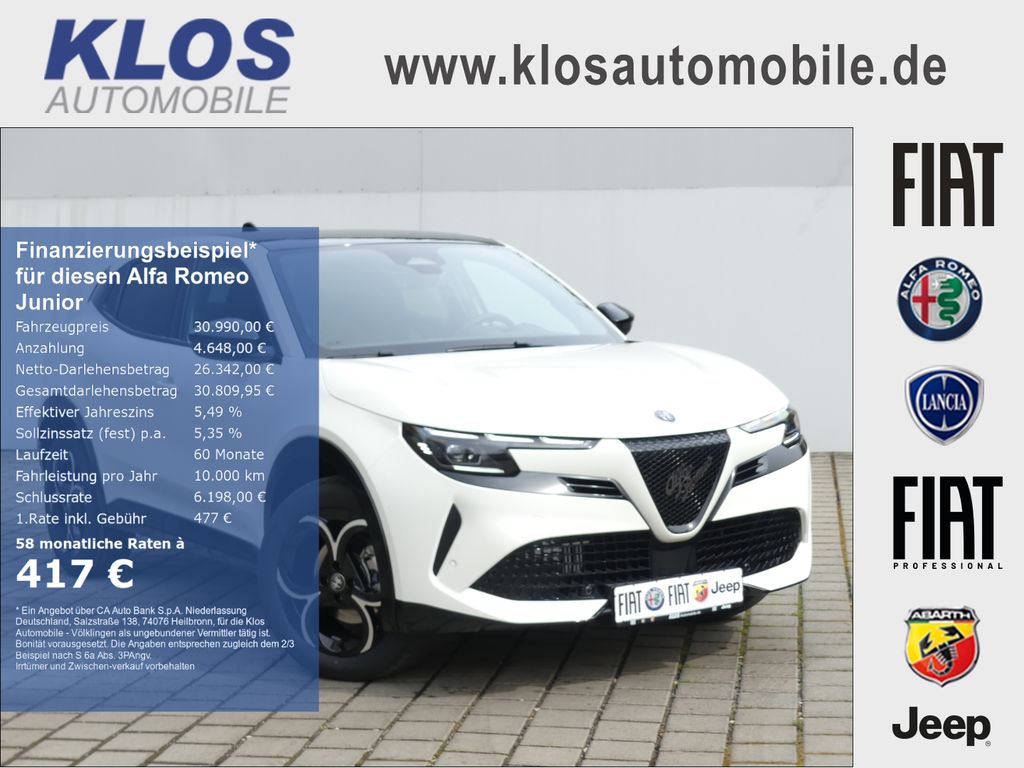 Bild des Angebotes Alfa Romeo Junior IBRIDA TI 1.2 VGT 145PS DCT6 SCHIEBEDACH