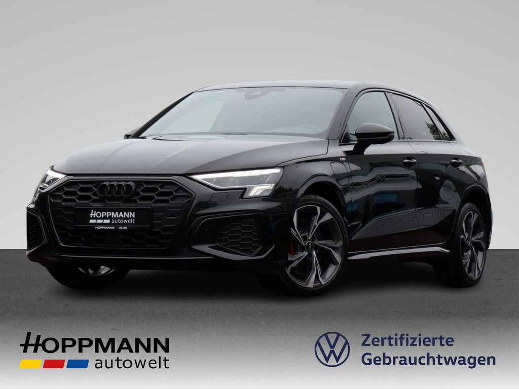 Bild des Angebotes Audi A3 Sportback 45 TFSI e S-Line Optikpaket Schwarz