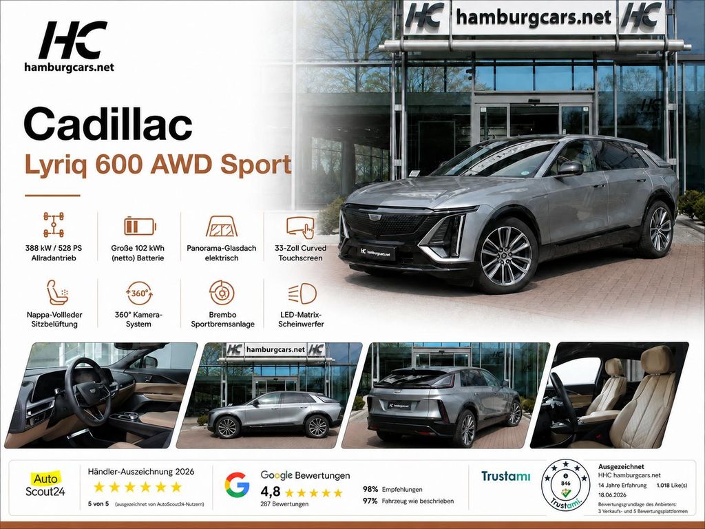 Bild des Angebotes Cadillac Lyriq 600 AWD Sport  Vollausstat. Panoramadac...