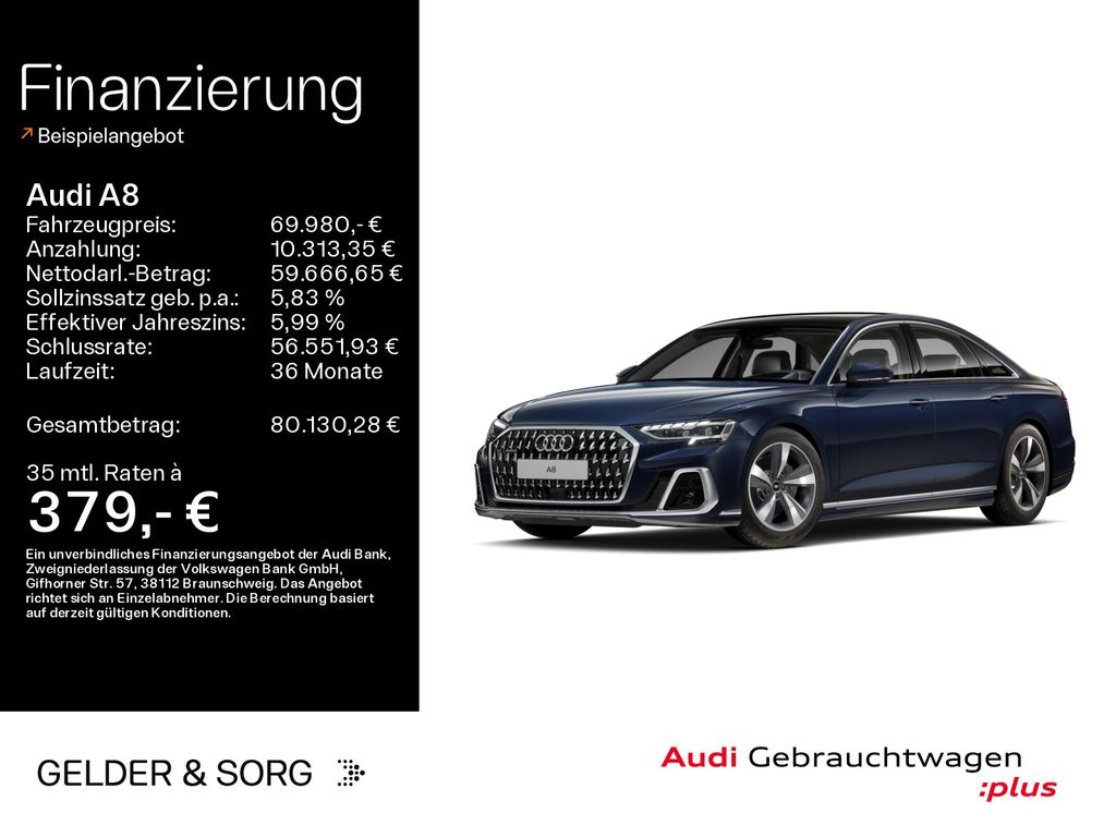Bild des Angebotes Audi A8 50 TDI qu. Nacht*Air*B&O*Pano*HuD*TV*Massage