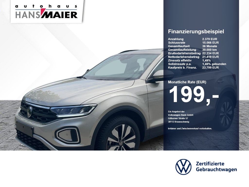 Bild des Angebotes Volkswagen T-Roc Move 6-Gang Navi LED GJR AppCon SH LM