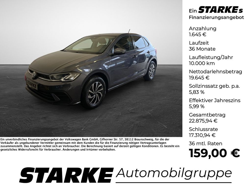 Bild des Angebotes Volkswagen Polo 1.0 TSI DSG Life  LED Kamera PDC LM Tempo K