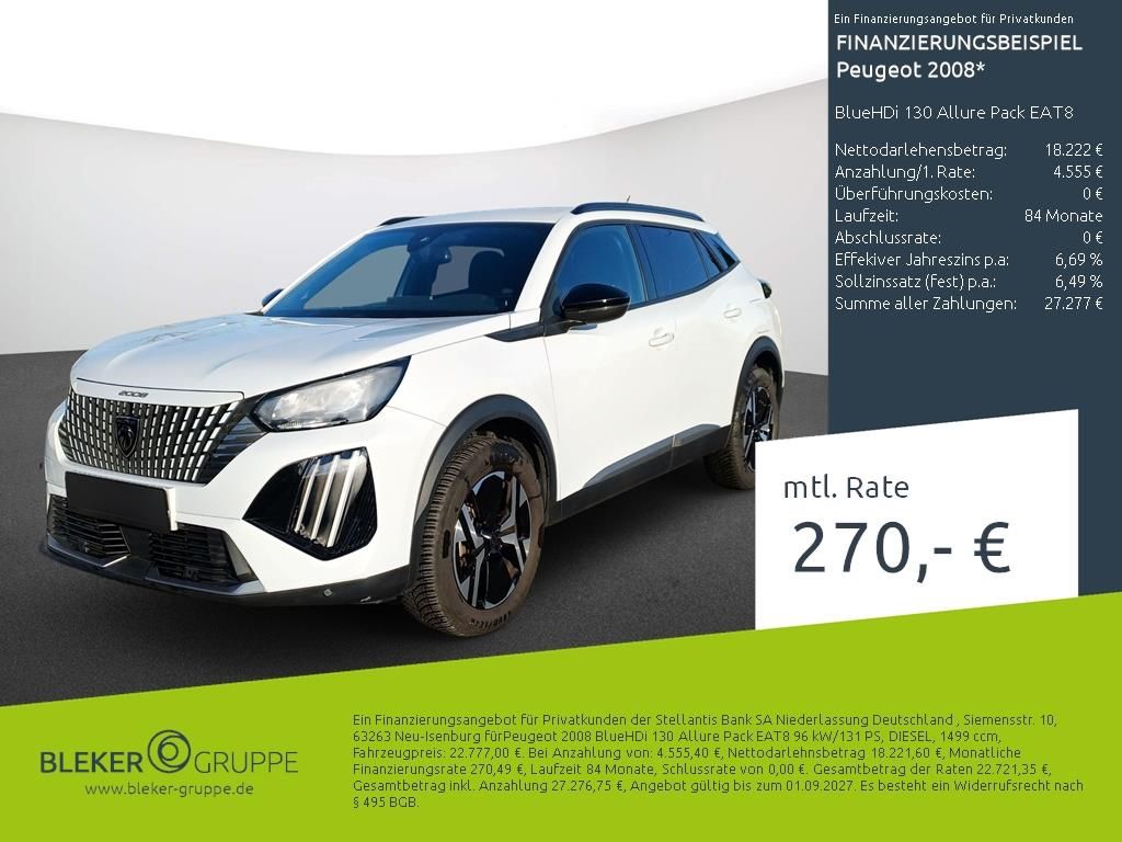 Bild des Angebotes Peugeot 2008 BlueHDi 130 Allure Pack EAT8