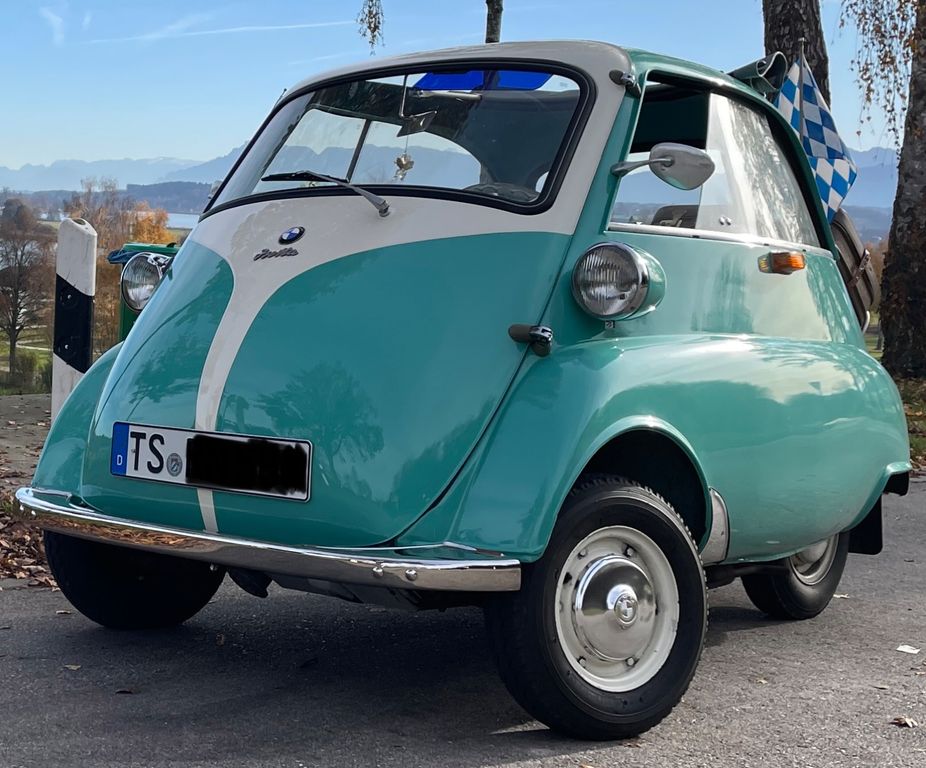 BMW Isetta 250, originaler Pappbrief, Radio