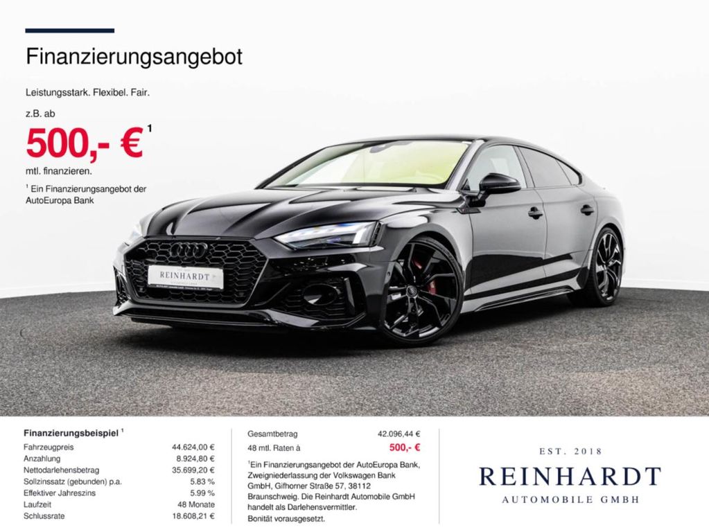 Bild des Angebotes Audi RS5 SPORTBACK ALL-BLACK ACC/HuD/PANO/RS-AGA/LSR