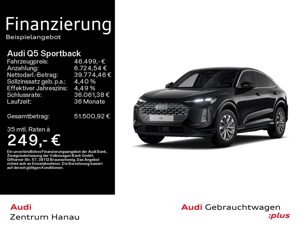 Bild des Angebotes Audi Q5 Sportback 40 TDI quattro advanced*NAVI*LED*KA