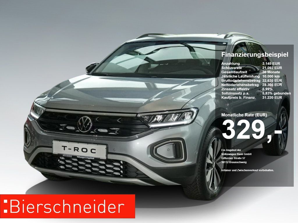 Bild des Angebotes Volkswagen T-Roc 1.5 TSI Goal 4-J. GAR AHK NAVI KAMERA ACC