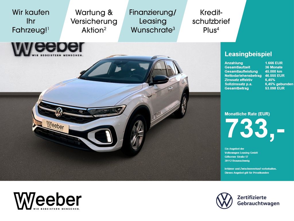 Bild des Angebotes Volkswagen T-Roc 1.5 l TSI DSG R-Line AHK Navi LED PDC