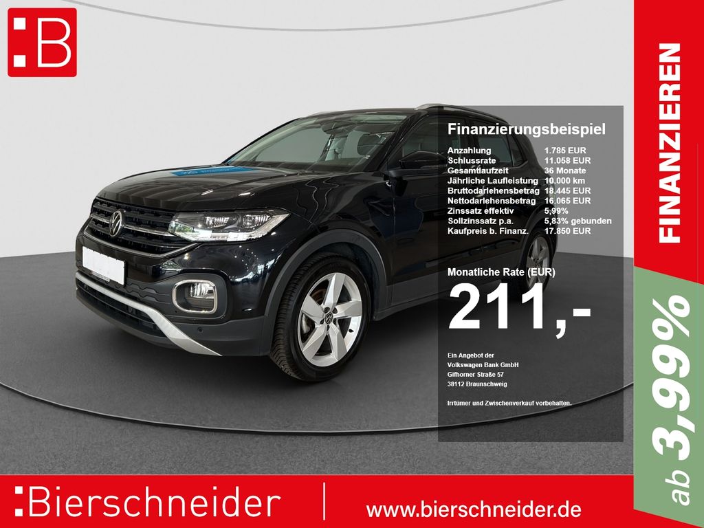 Bild des Angebotes Volkswagen T-Cross 1.0 TSI Style AHK LED SHZ PARKP