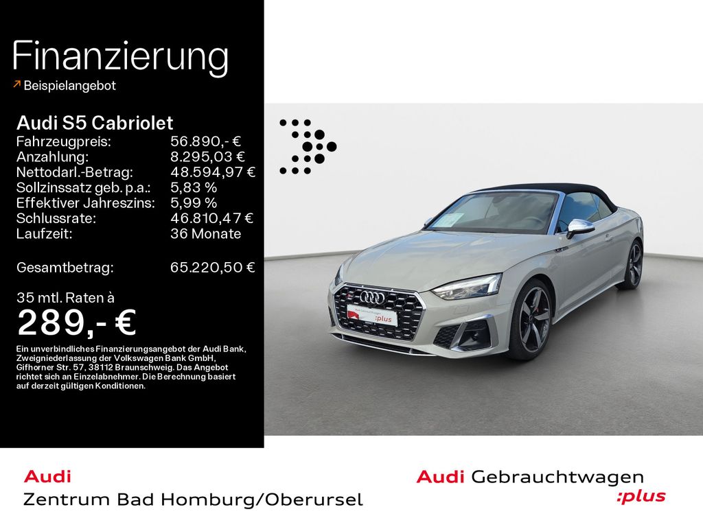 Bild des Angebotes Audi S5 Cabriolet Cabrio TFSI qu*Navi*Matrix*B&O*AHK*