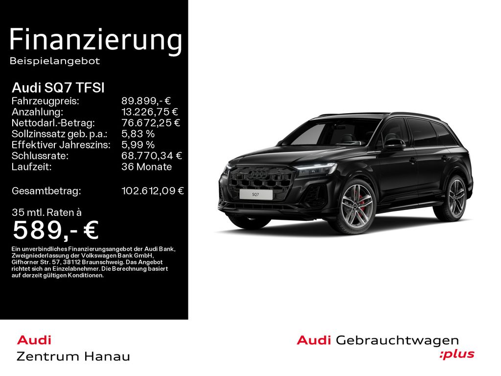 Bild des Angebotes Audi SQ7 TFSI*MATRIX*HUD*AHK*PANO*7-SITZER*OPTIK-PAKE