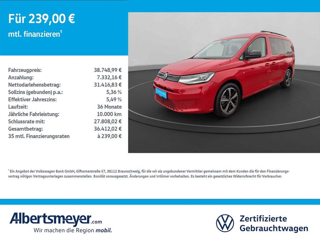 Bild des Angebotes Volkswagen Caddy Maxi 2.0 TDI 4Motion Life +AHK+LED+NAVI+LM