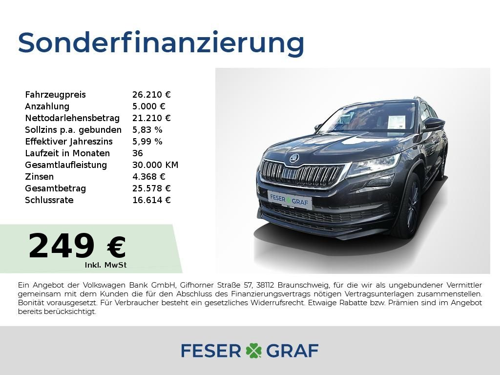 Bild des Angebotes Skoda Kodiaq Laurin & Klement 2.0 TDI NAVI,AHK,SIDEASS