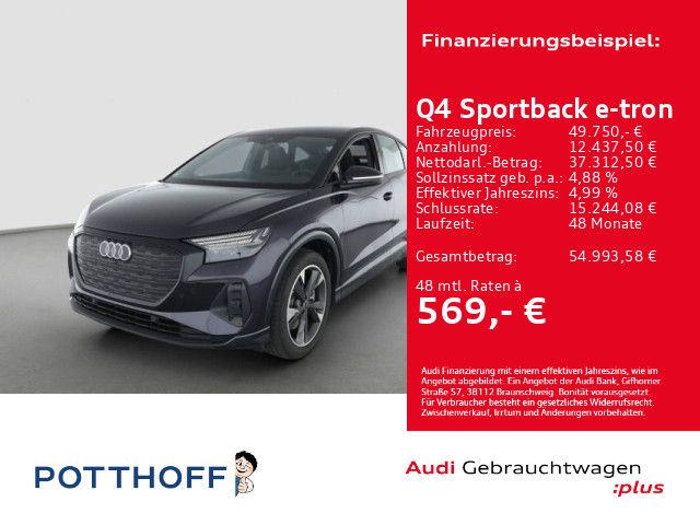 Bild des Angebotes Audi Q4 Sportback 45 e-tron ADVANCED NAVI+ AHK SITZHZ