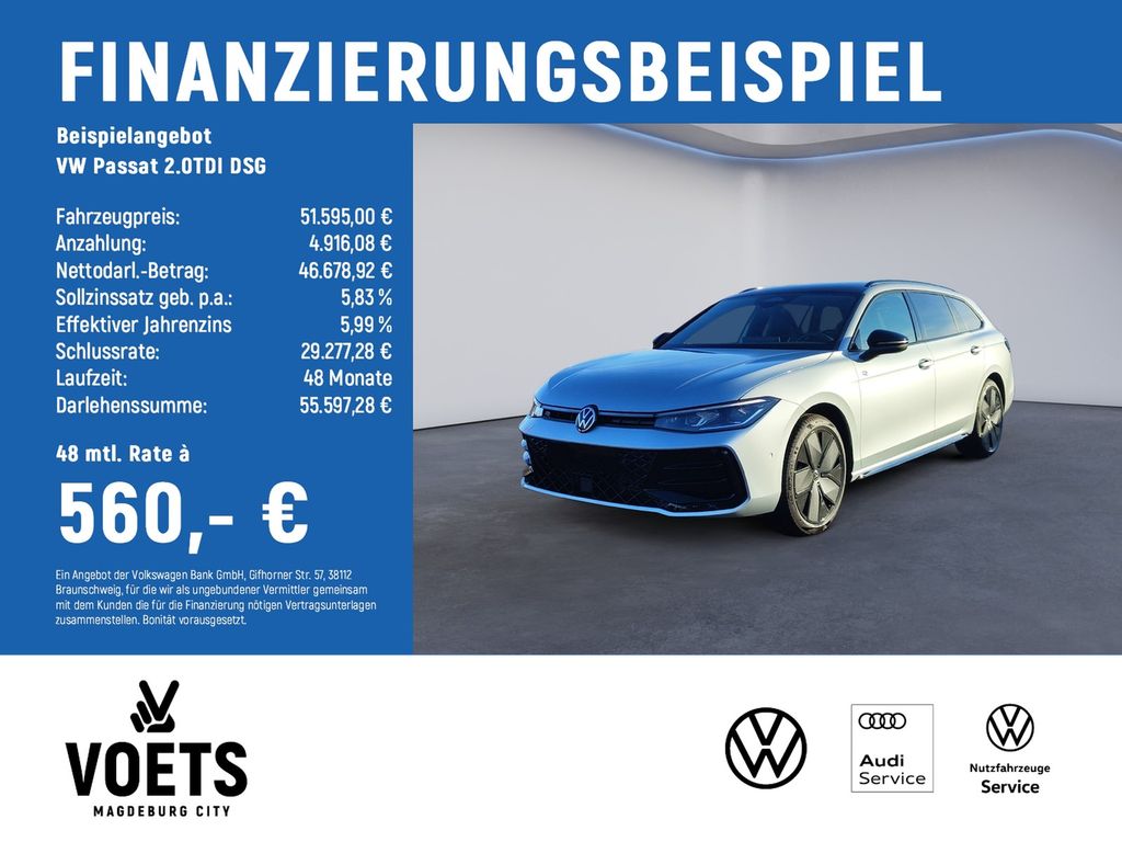 Bild des Angebotes Volkswagen Passat 2.0TDI DSG R-Line LEAD+NAVI+AHK+ACC+DAB+