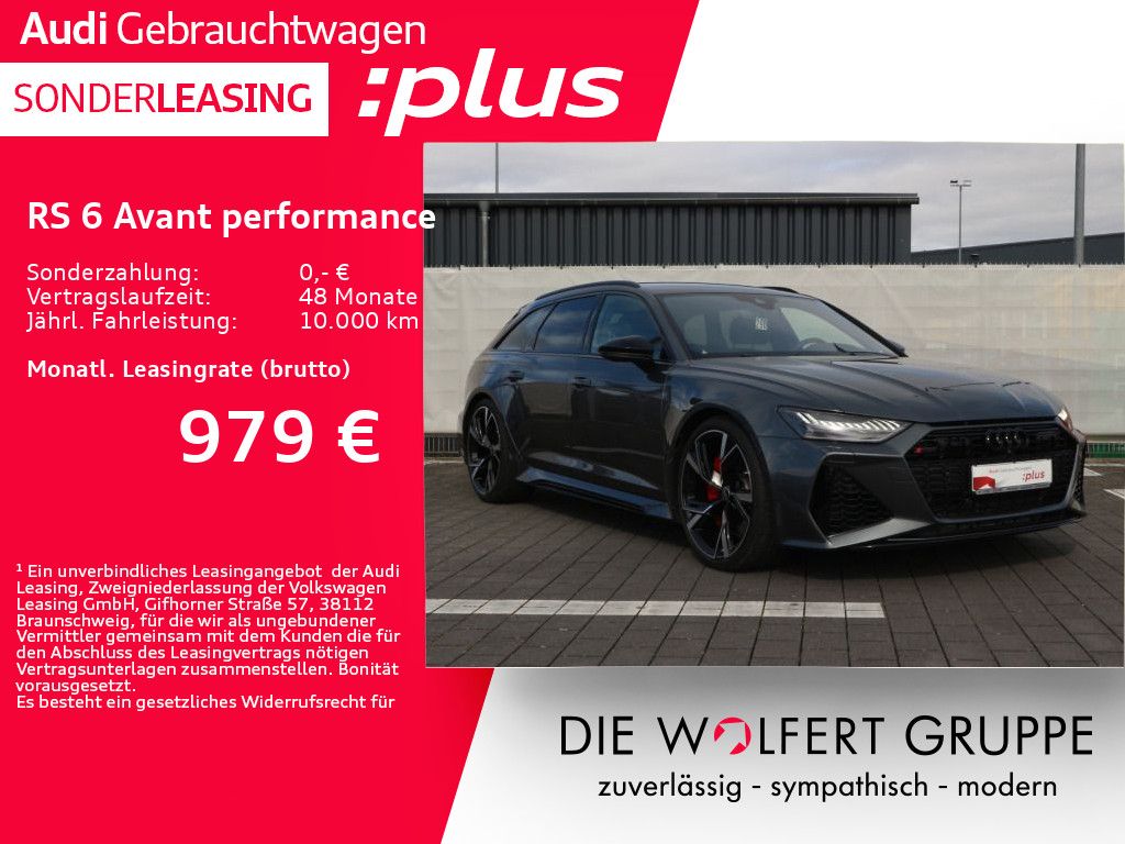 Bild des Angebotes Audi RS 6 Avant performance 280KM/H*RS-SPORTAGA*STHZ