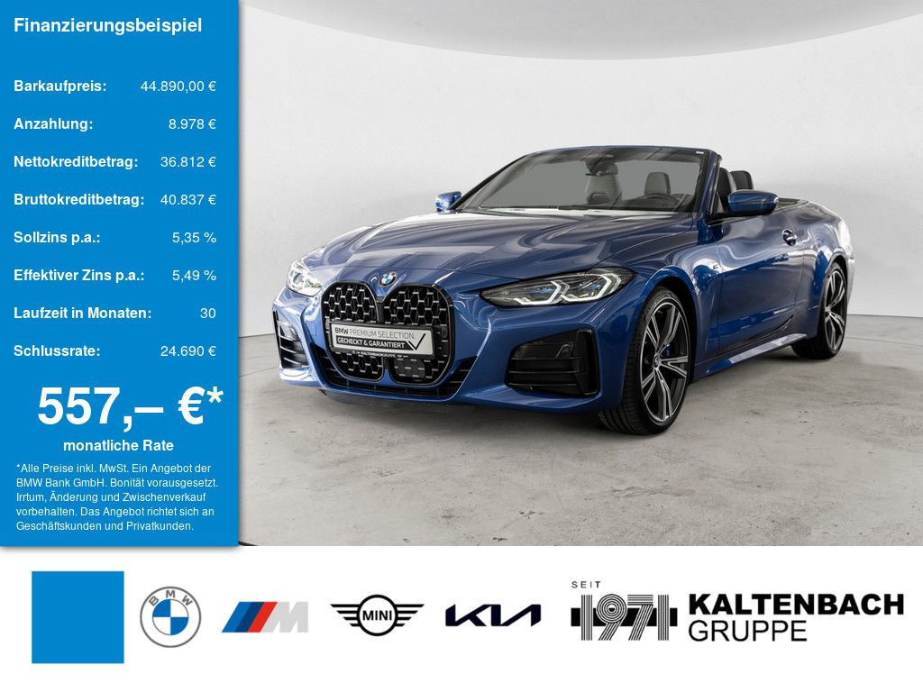 Bild des Angebotes BMW 440 Cabrio xDrive AHK HUD LASER LED ACC NAVI