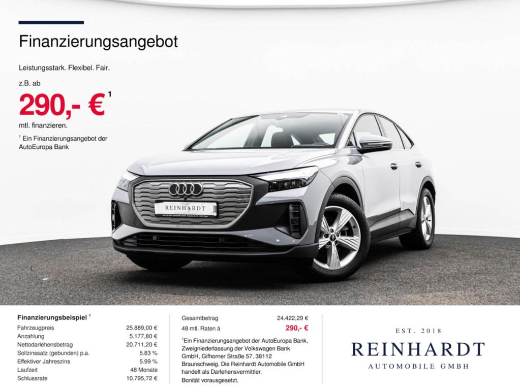 Audi Q4 E-TRON SPORTBACK 35 19Z/LED/TEMPOMAT/SIDE/DSP