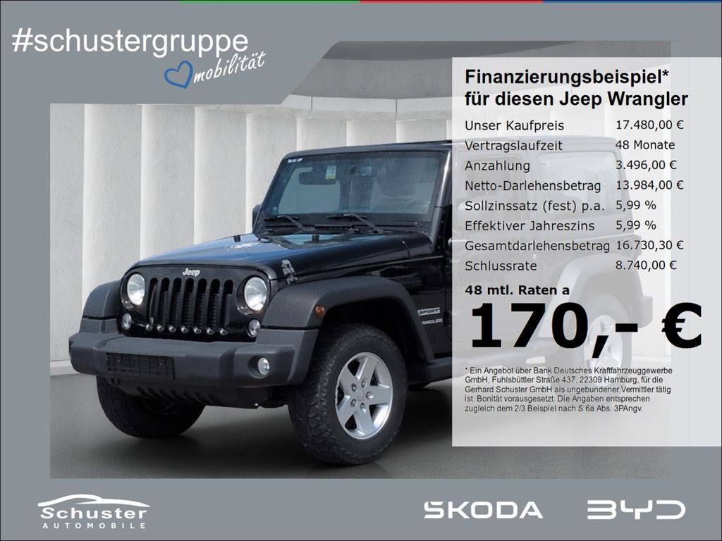 Bild des Angebotes Jeep Wrangler Unlimited Sport 4WD 2.8D*HARDTOP Tempo