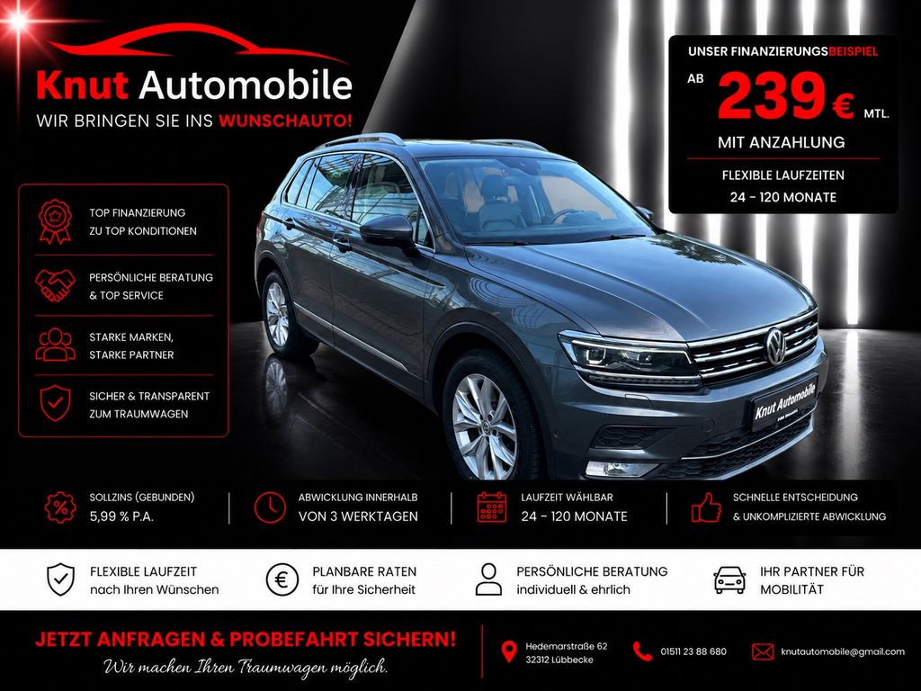 Bild des Angebotes Volkswagen Tiguan Highline 2.0 *4Motion*Leder*LED*Pano*2.Hd
