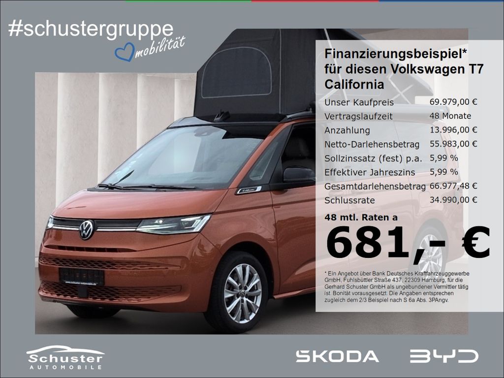 Bild des Angebotes Volkswagen T7 California OCEAN 4Mot eHyb*Küche el.AufstDach