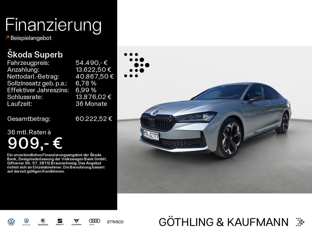 Skoda Superb Sportline 2,0 TDI 142 kW 7-Gang-DSG 4x4