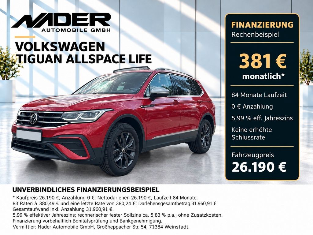 Bild des Angebotes Volkswagen Tiguan Allspace Life | AHK | Pano | Matrix | HUD