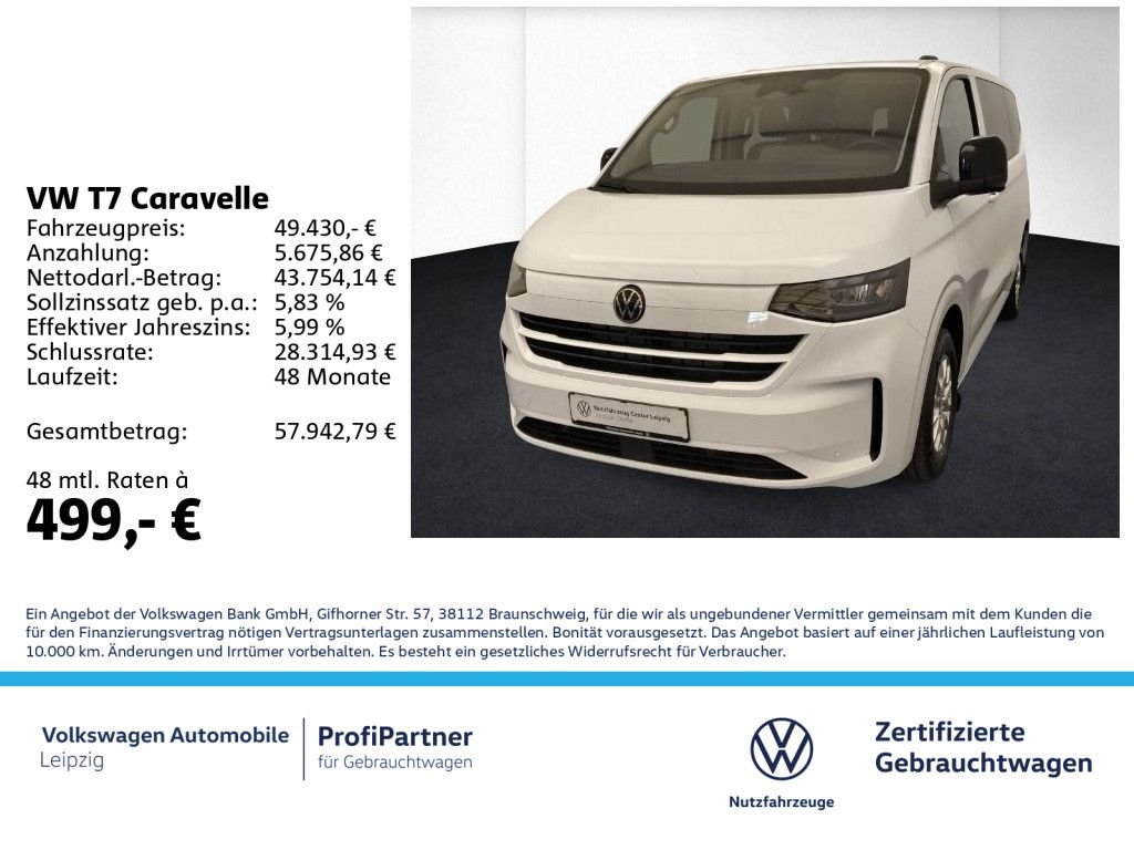 Bild des Angebotes Volkswagen T7 Caravelle Life *Automatik*ACC*"Area View"*SHZ