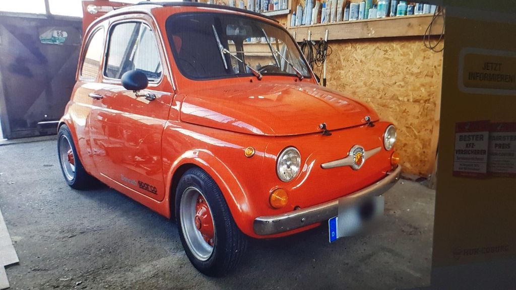Fiat 500 Oldtimer, Abarth-Umbau, kerniger Sound