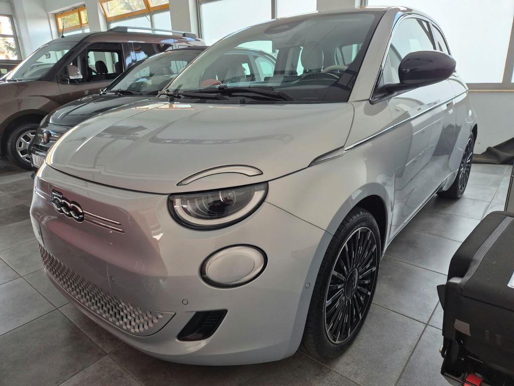 Fiat 500e 500 e 3+1 La Prima eisblau metallic
