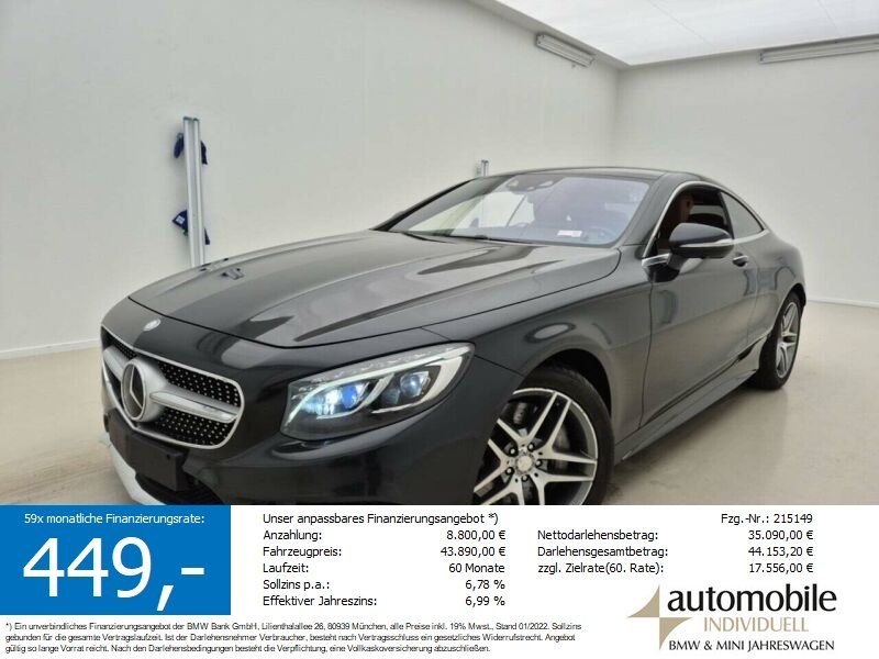 Bild des Angebotes Mercedes-Benz S 500 Coupe 4Matic AMG Line Designo ACC 360