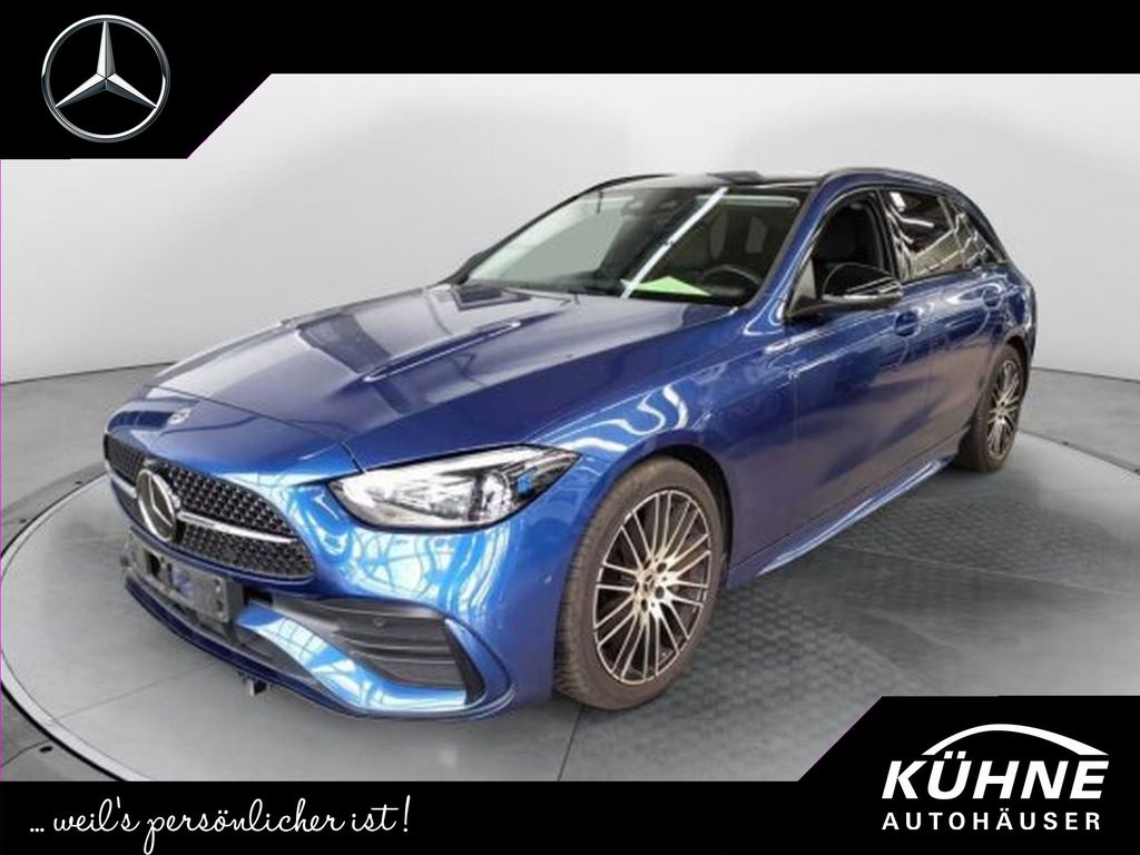 Bild des Angebotes Mercedes-Benz C 220 d T 4M AMG Night+Pano+AHK+HUD+StHz+Burm3D