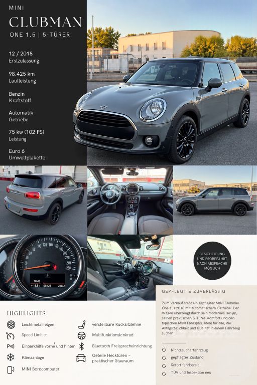 Bild des Angebotes MINI One Clubman One One