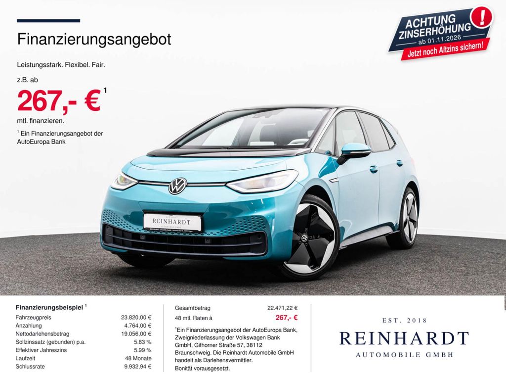 Bild des Angebotes Volkswagen ID.3 PRO PERFORMANCE BUSINESS ACC/CARPLAY/WÄRME.