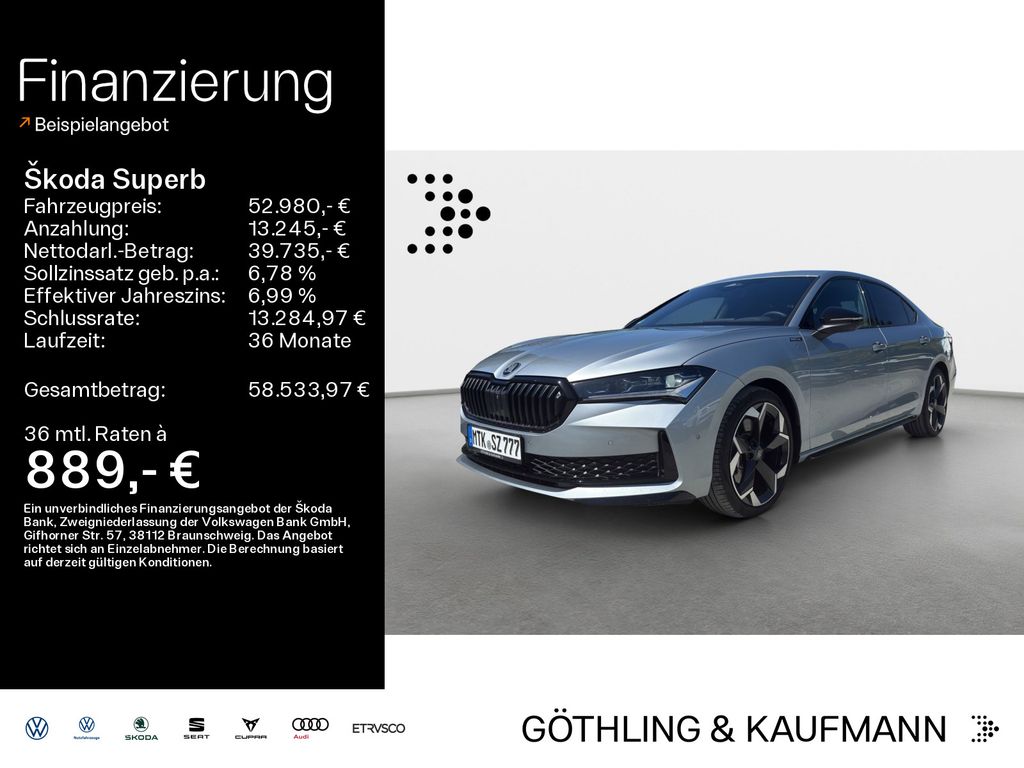 Skoda Superb Sportline 2,0 TDI 142 kW 7-Gang-DSG 4x4
