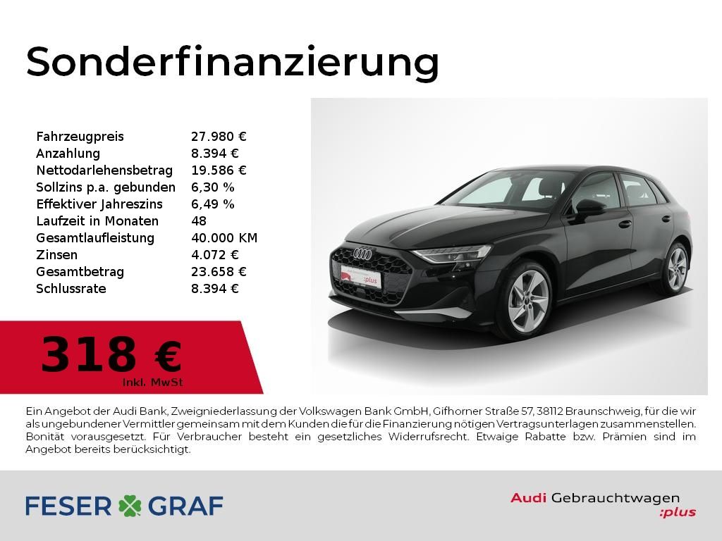 Bild des Angebotes Audi A3 Sportback 35 TDI LED/HuD/R-Kamera/ACC/SONOS/1
