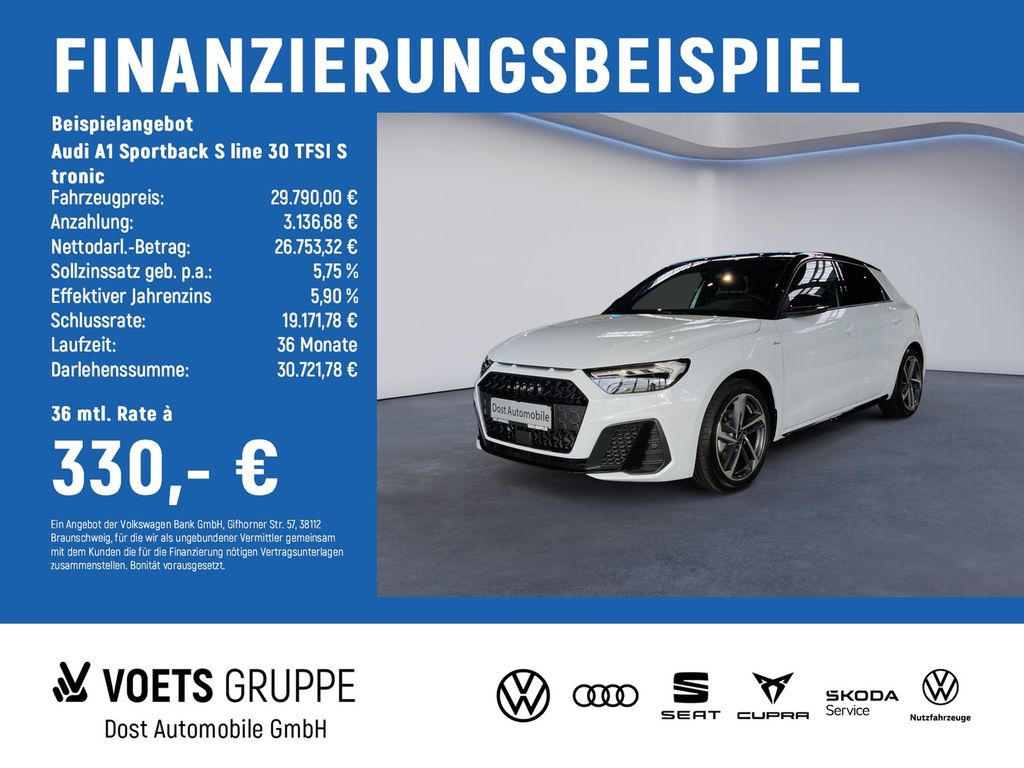 Bild des Angebotes Audi A1 Sportback S line 30 TFSI S tronic LED+KAMERA