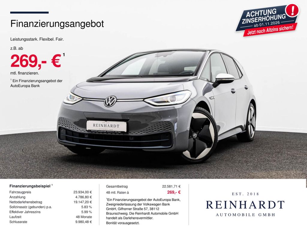 Bild des Angebotes Volkswagen ID.3 PRO PERFORMANCE 1ST MAX ACC/HuD/PANO/WÄRME.