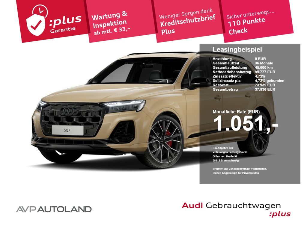 Audi SQ7 TFSI quattro tiptr. 7-Sitzer | AHK | PANO