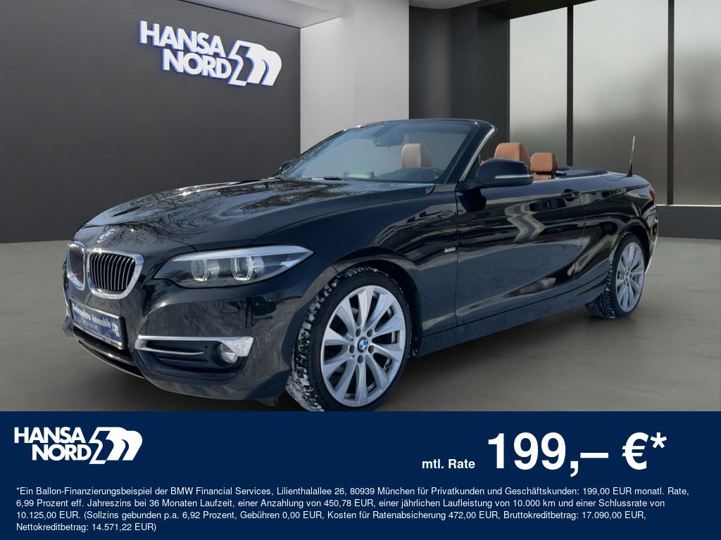 Bild des Angebotes BMW 218d Cabrio LUXURY LINE LED NAVI LEDER H/K 18"