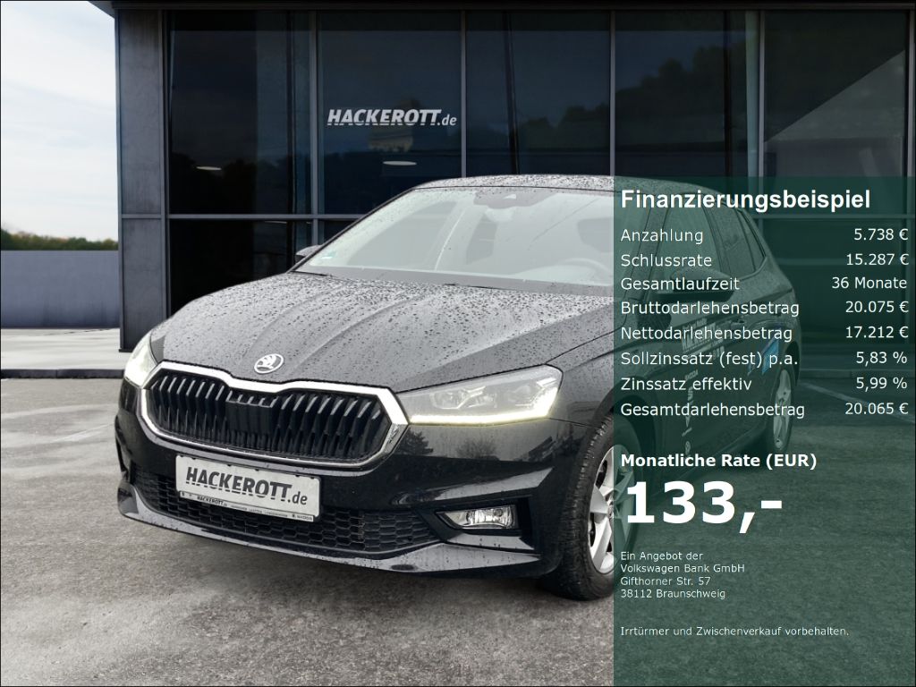 Bild des Angebotes Skoda Fabia Drive 1.0 TSI DSG PDC v+h Smartlink 50L