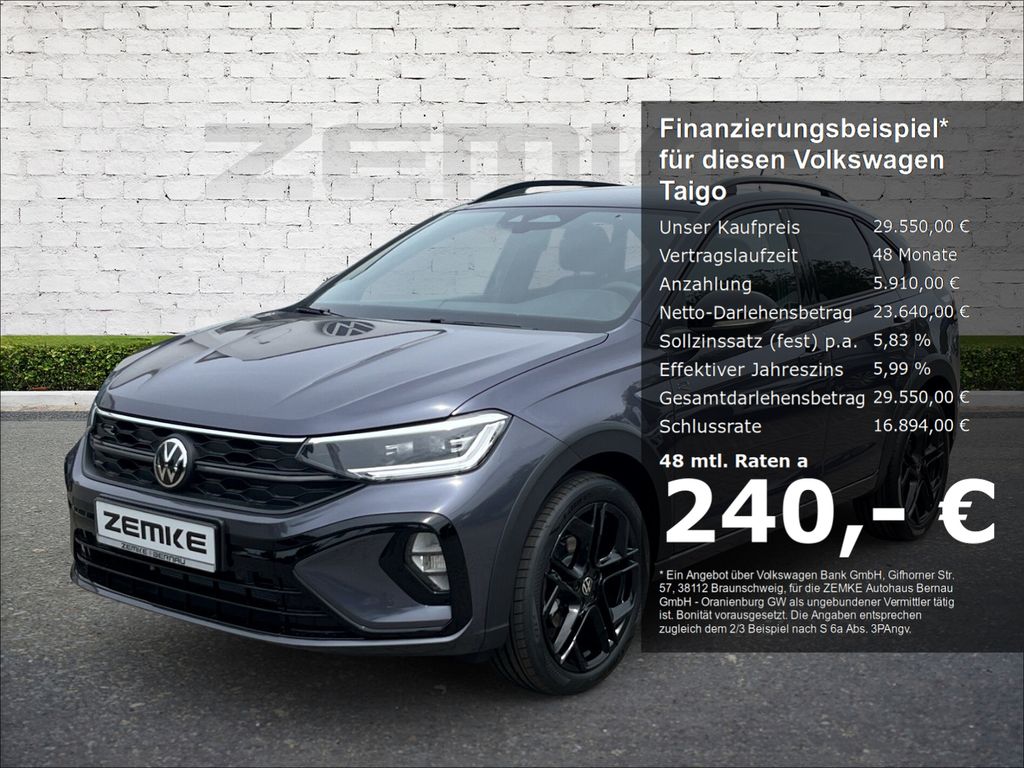Bild des Angebotes Volkswagen Taigo 1.0 TSI DSG R-Line Sportpaket Digitales Co