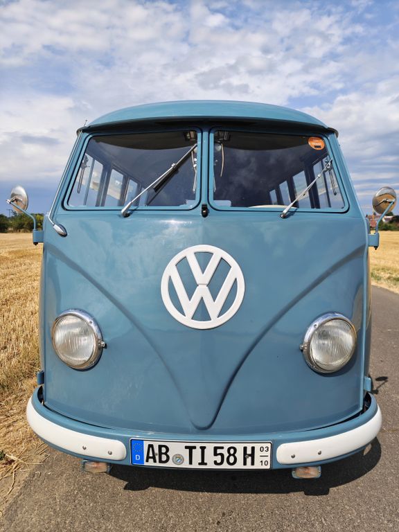 Volkswagen T1 Bulli Kombi taubenblau, H, Winker, 1,8 l Typ1