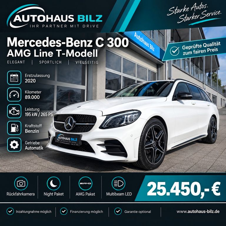 Bild des Angebotes Mercedes-Benz C 300 T-Modell*AMG*Night*Kamera*Multibeam*2.Hd.*