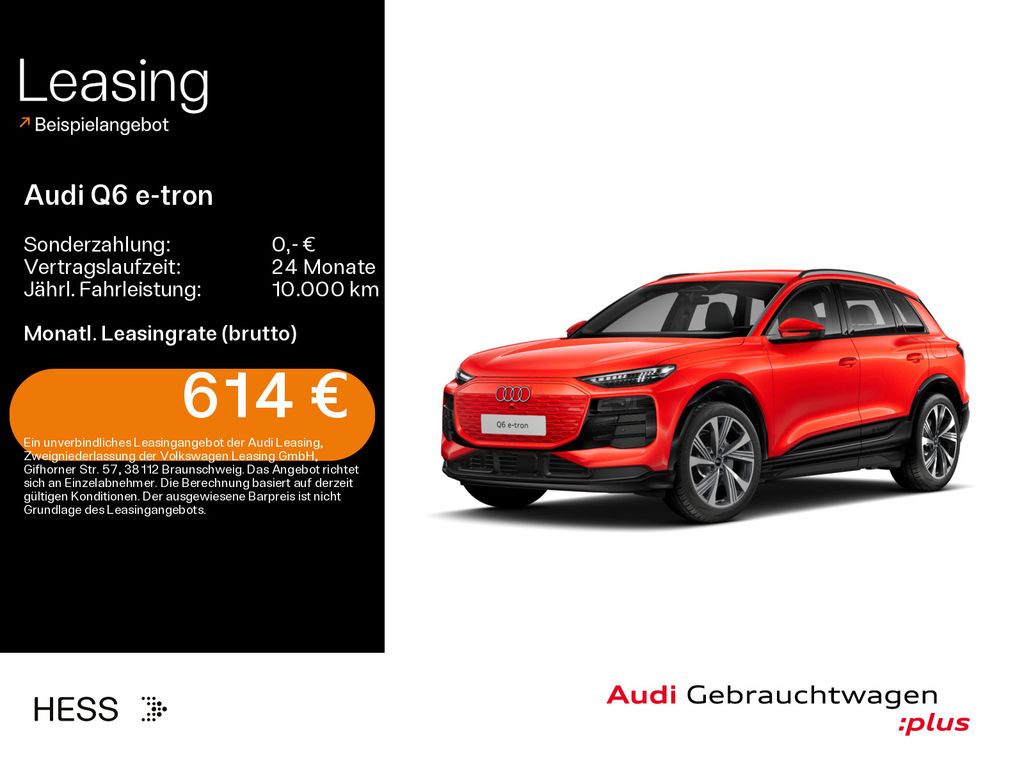 Bild des Angebotes Audi Q6 e-tron quattro advanced*0,25%*MATRIX*HUD*LUFT