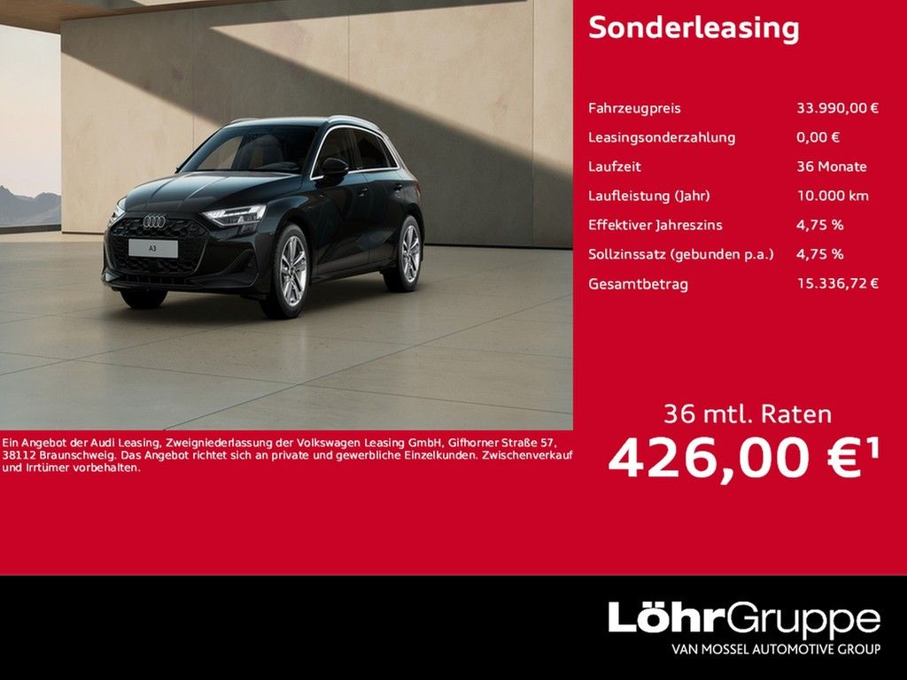 Bild des Angebotes Audi A3 Sportback TFSI UPE 42.360 Business el. Sitz