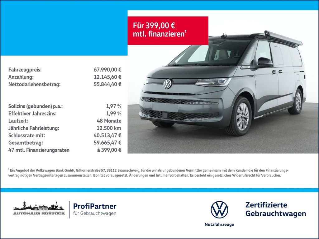 Bild des Angebotes Volkswagen T7 California Coast eHybrid 4M DSG el. Aufstelld